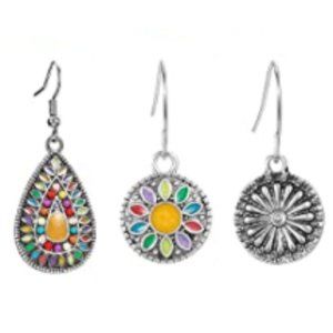 🎀Free Gift🎀 Silver Boho Earring Set (New)